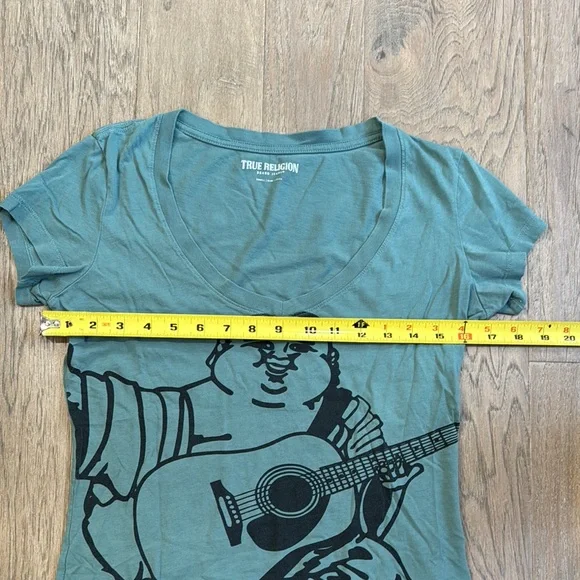 True Religion Women's XS Buddha V-Neck Tee - Picture 5 of 11